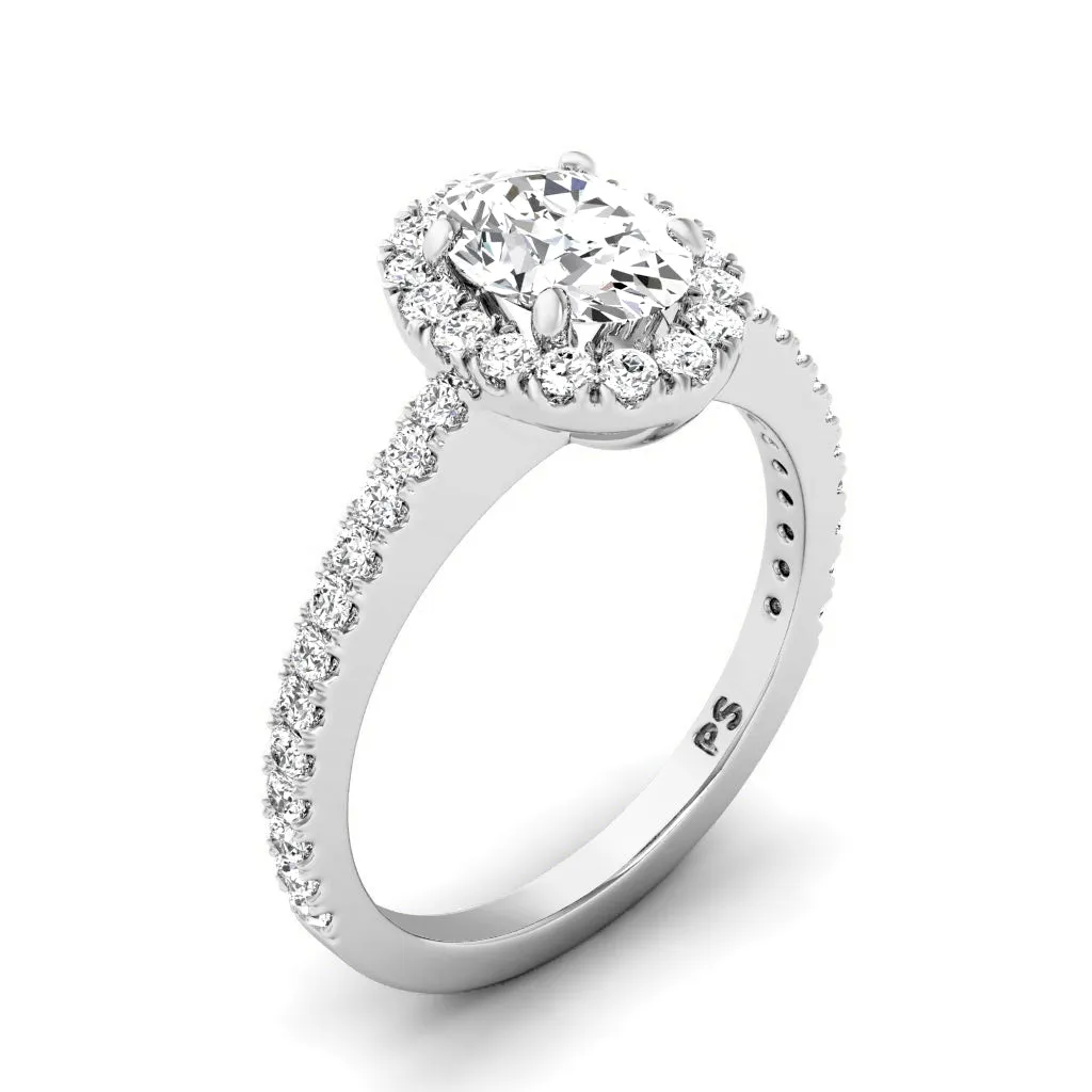 0.72-1.87 CT Round & Oval Cut Diamonds - Engagement Ring