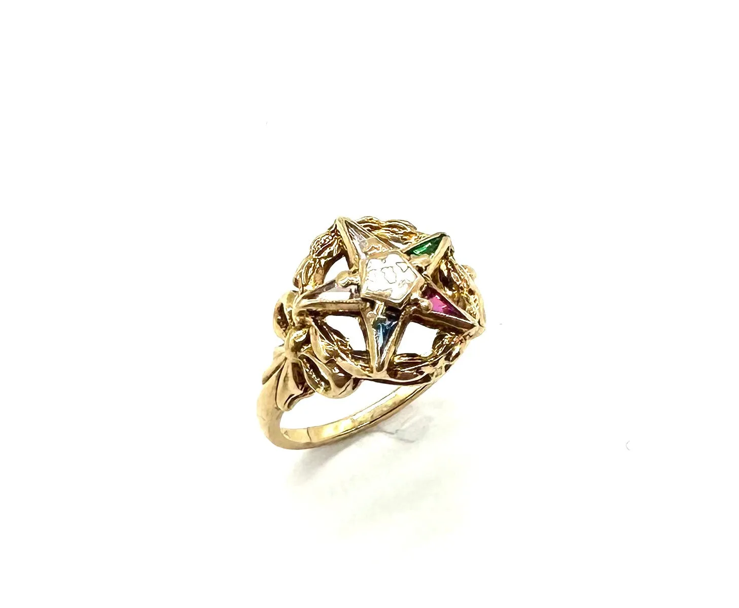 10k Gold Eastern Star Ring