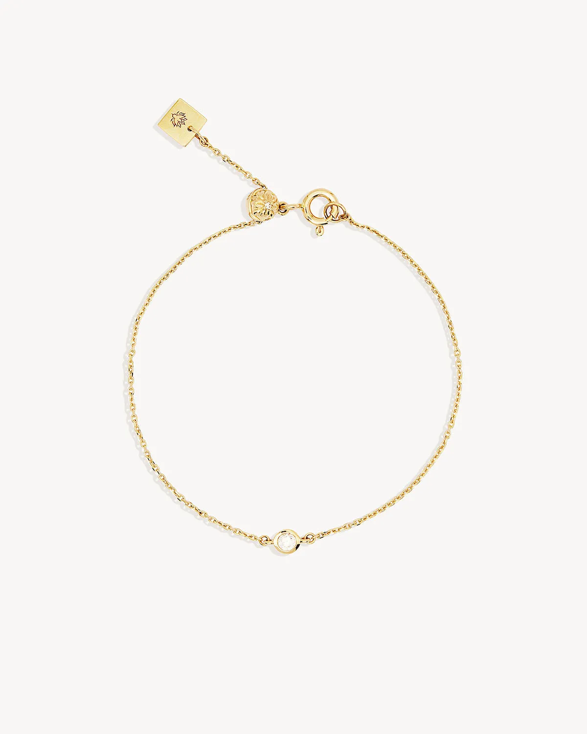 14k Solid Gold Water Drop Diamond Bracelet