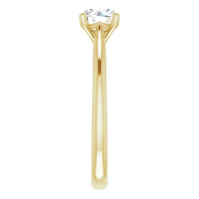 14k Yellow Gold Diamond Engagement Ring