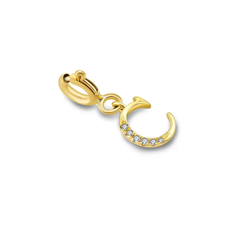 18k Gold Letter "C" Diamond Charms