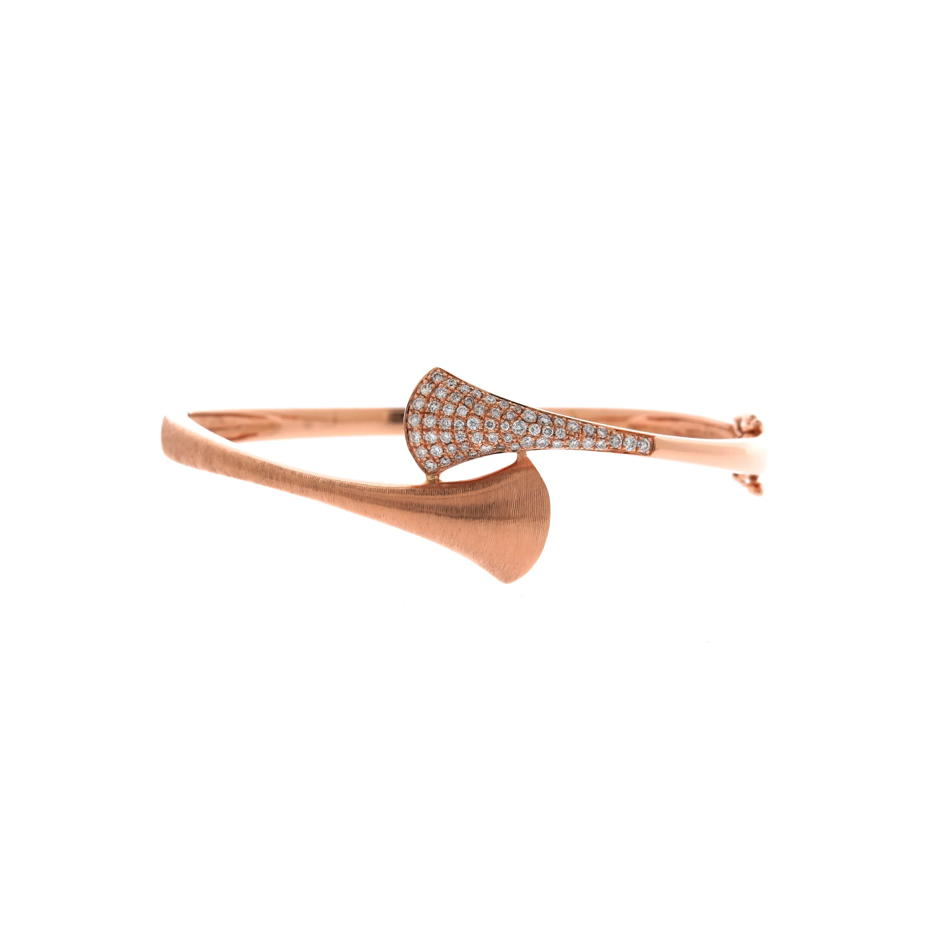 18K Rose Gold Diamond Bangle | 18K 玫瑰金钻石手镯