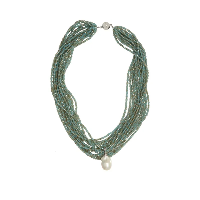 192-06-S | THE CRYSTAL NECKLACE IN TURQUOISE