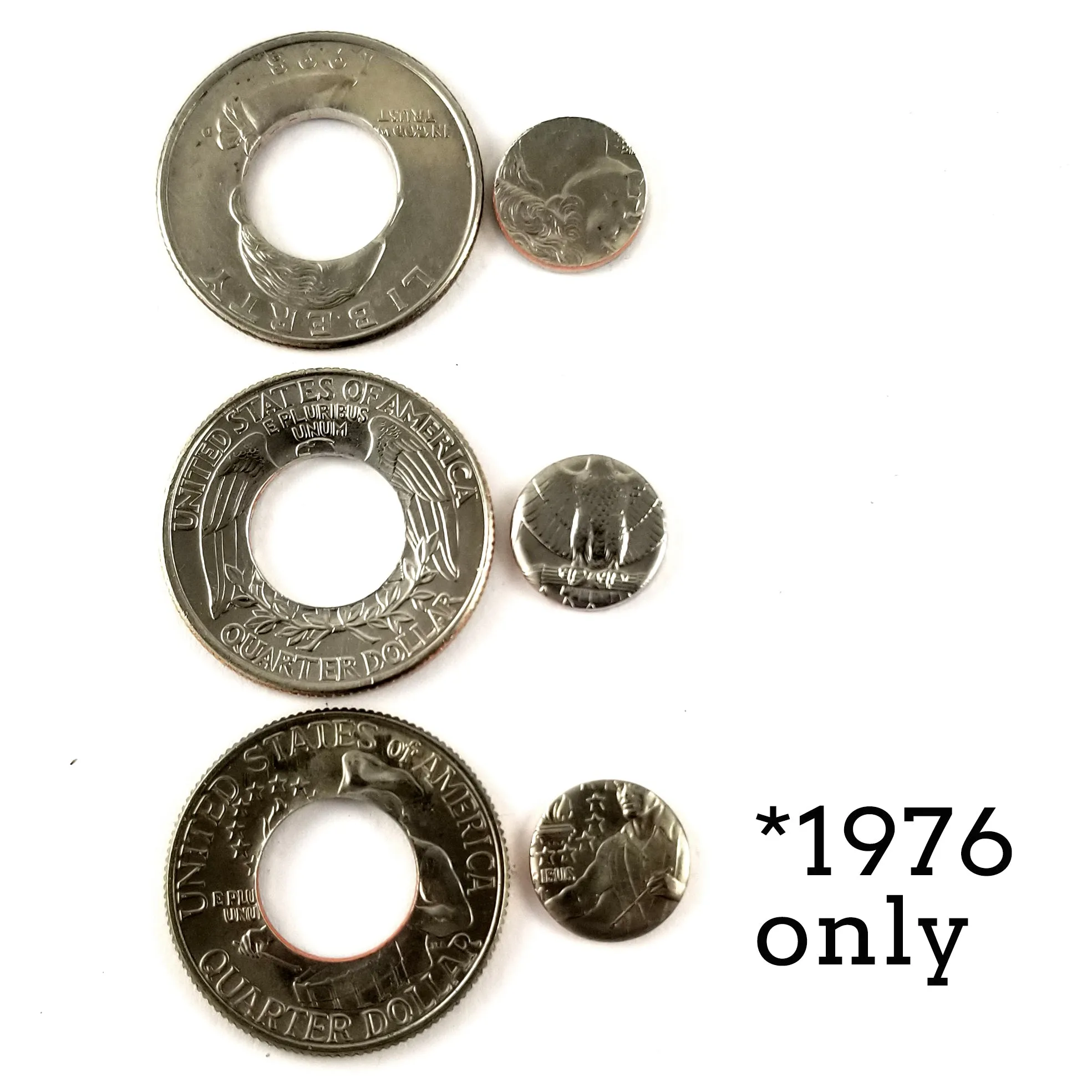 1966 Washington Quarter Coin Ring