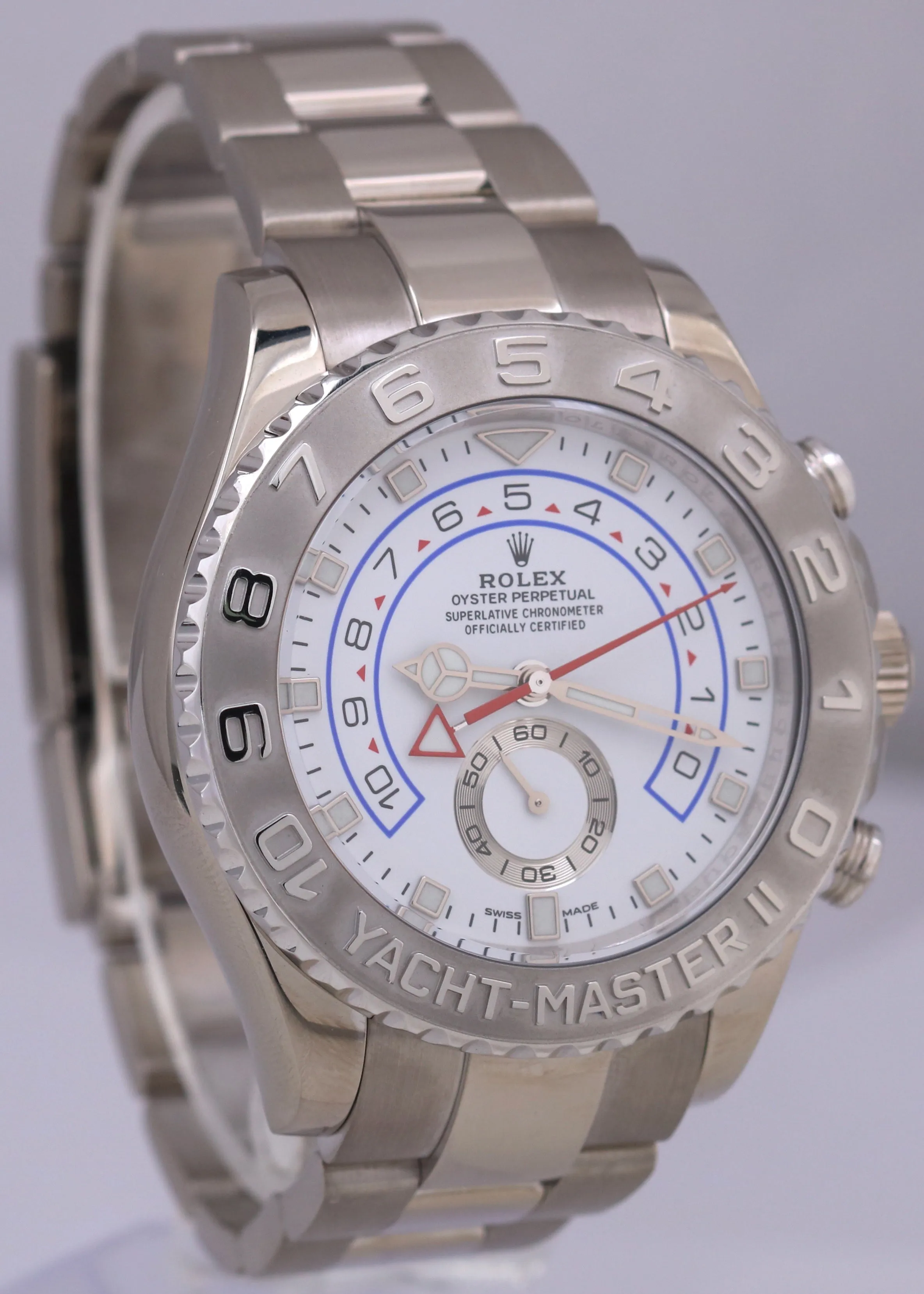 2023 Rolex Yacht-Master II NEW HANDS 18K White Gold 44mm YMII Regatta 116689 BOX