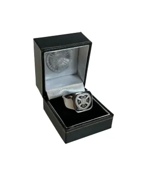 2023 Stainless Steel Crest Signet Ring