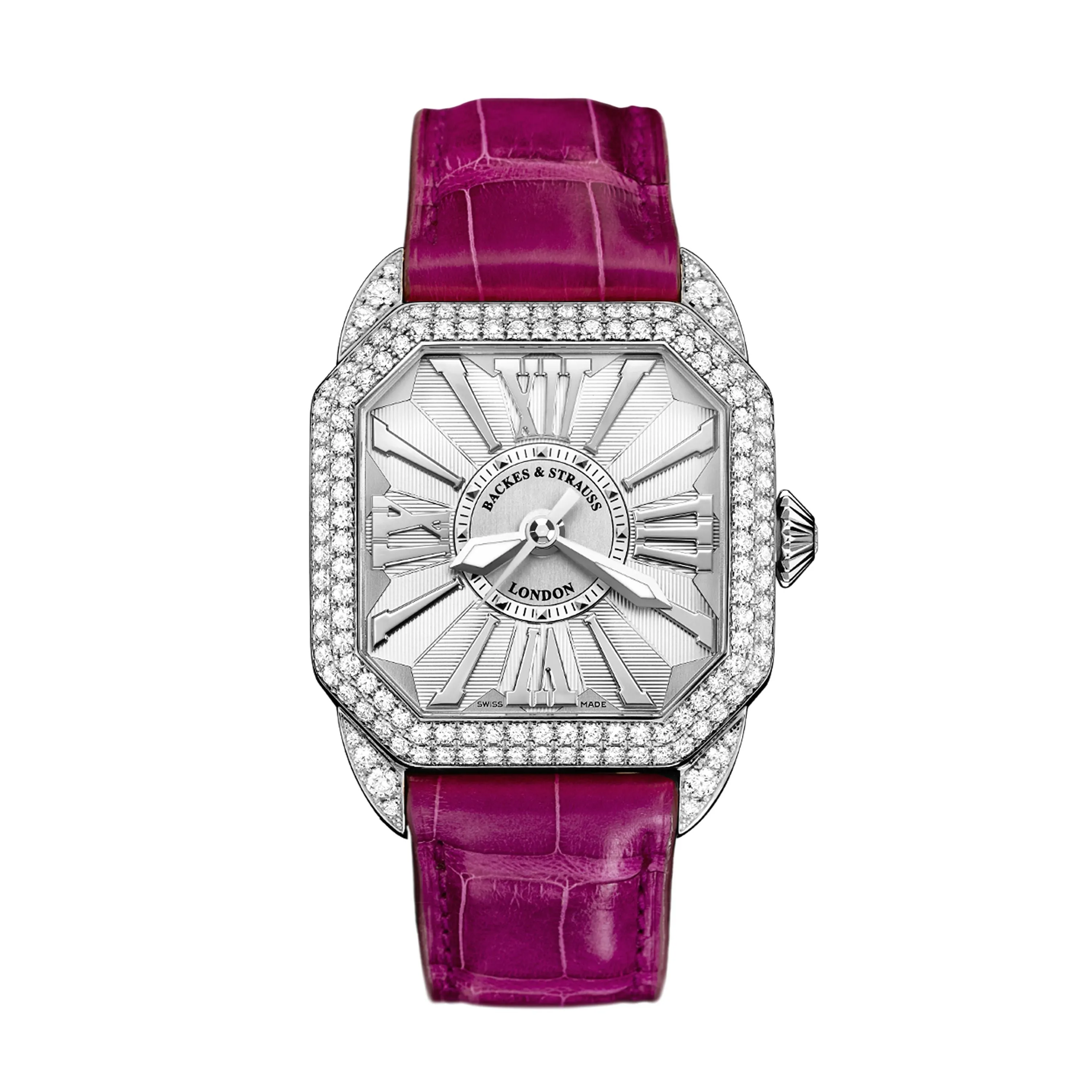 Backes & Strauss Berkeley 37 Luxury Diamond Watch for Women - 37 mm White Gold