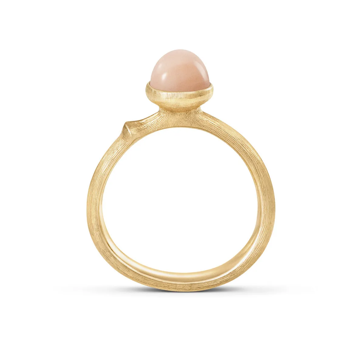 Blush Moonstone Lotus Ring