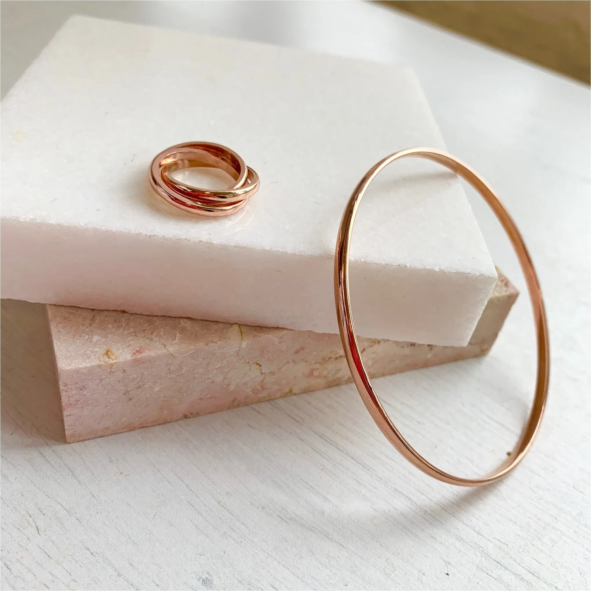 Brompton 9ct Rose Gold Bangle