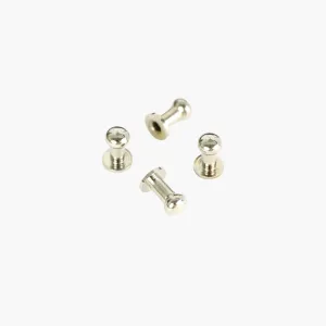 CLEARANCE: Four Nickel Tall 12mm Stud Buttons