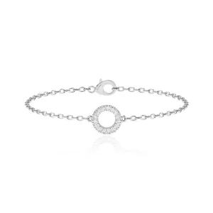 CORA - Circle Of Life Lab Diamond Bracelet 18k White Gold