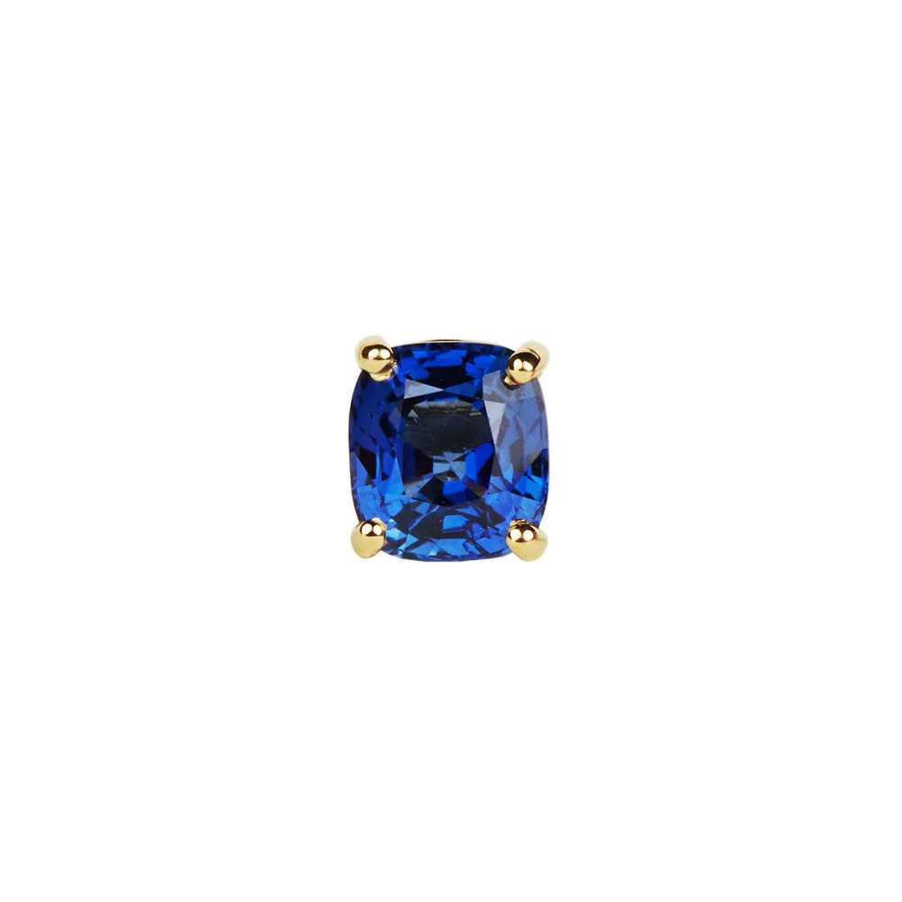 Cushion Cut Ceylon Sapphire Studs