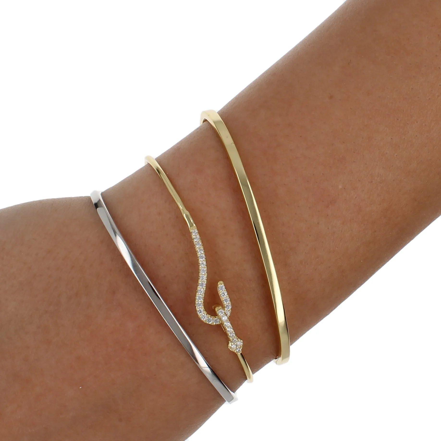 CZ SNAKE BANGLE