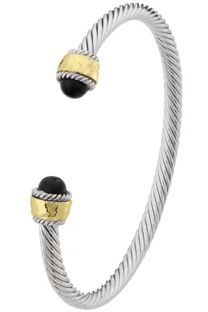 David Dupes-Cable Pearl Cuff-Black or White