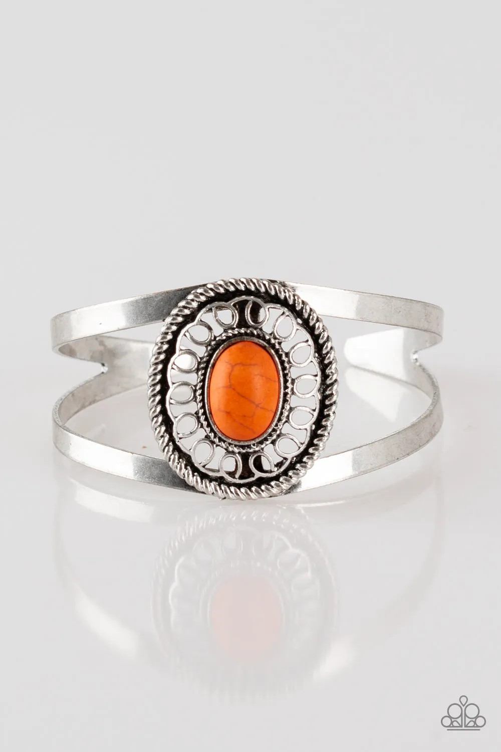 Deep In The TUMBLEWEEDS - Orange Bracelet - Paparazzi Accessories