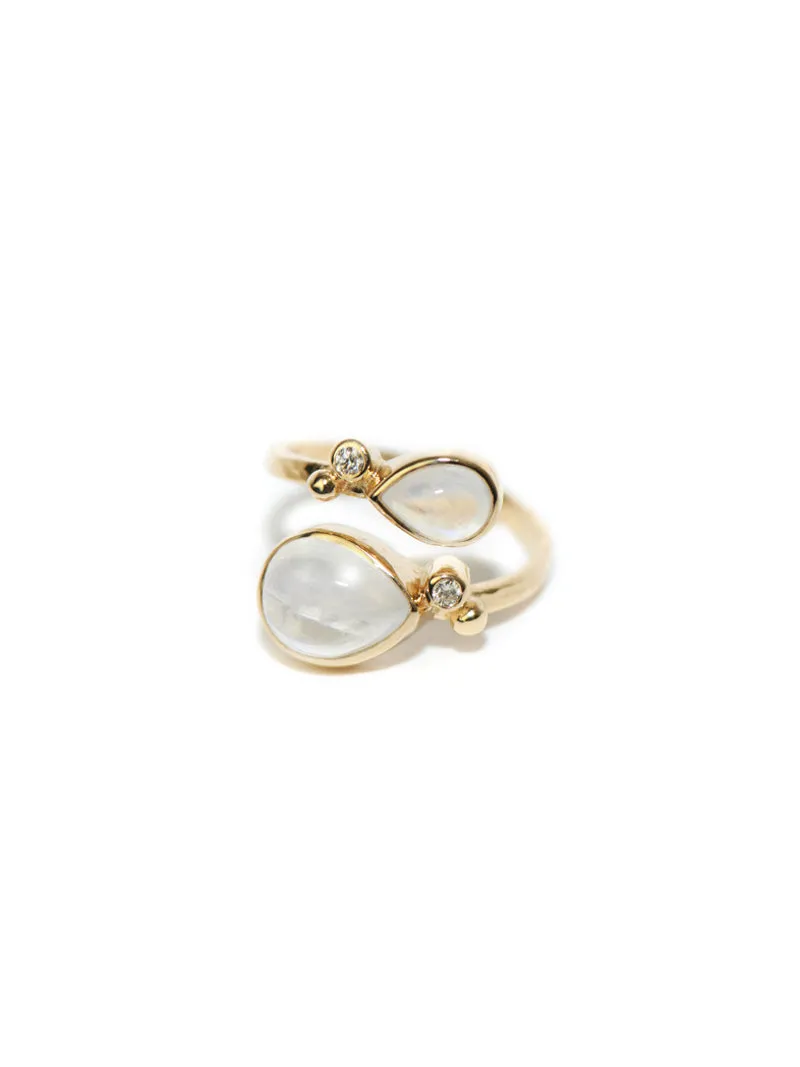 Dew Drop Coralia Twist Ring