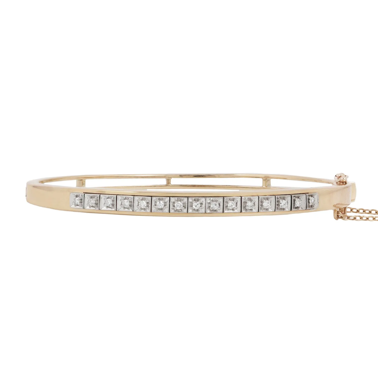 Diamond Block Bangle