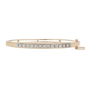 Diamond Block Bangle