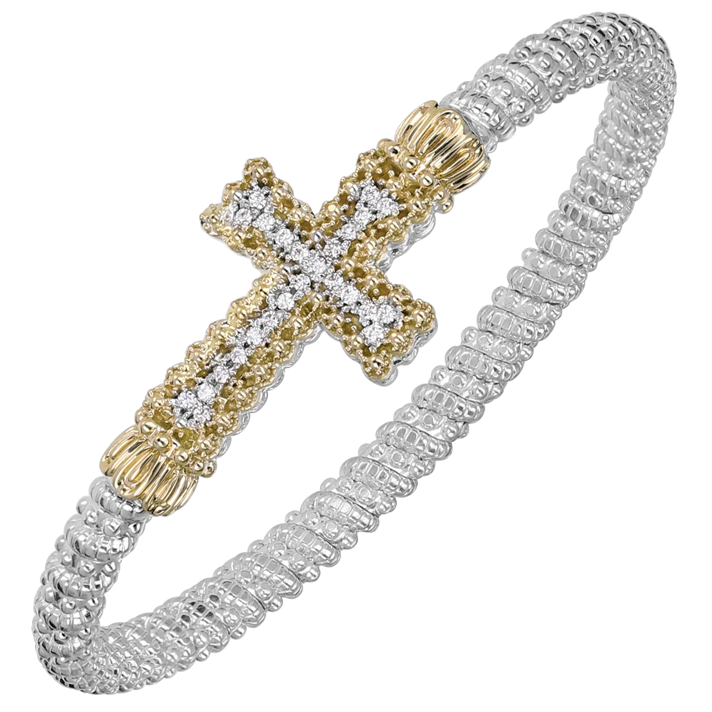 Diamond Cross Bracelet