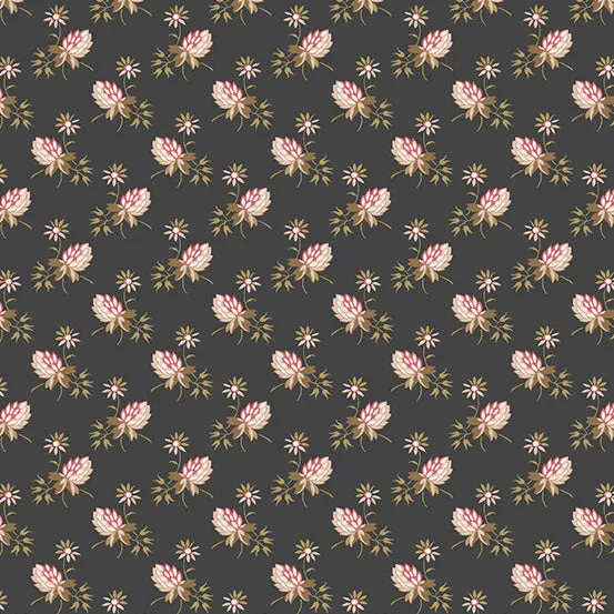 Fabric COAL CLOVER from Moonstone Collection by Edyta Sitar for Andover, A-9451-K