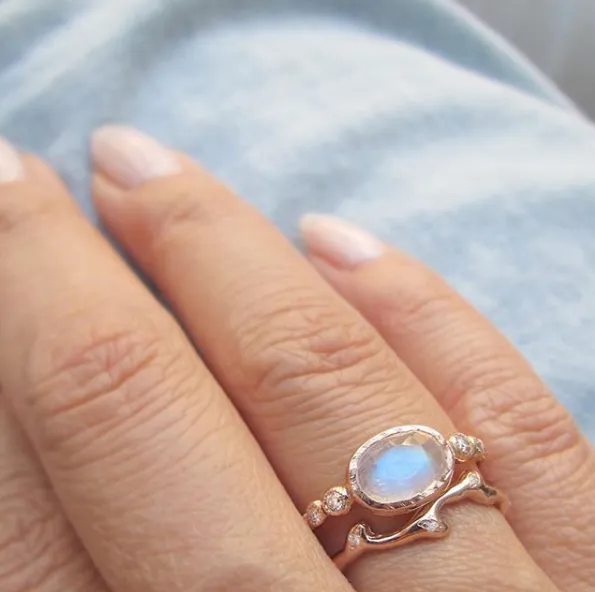 Freshwater Moonstone Ring