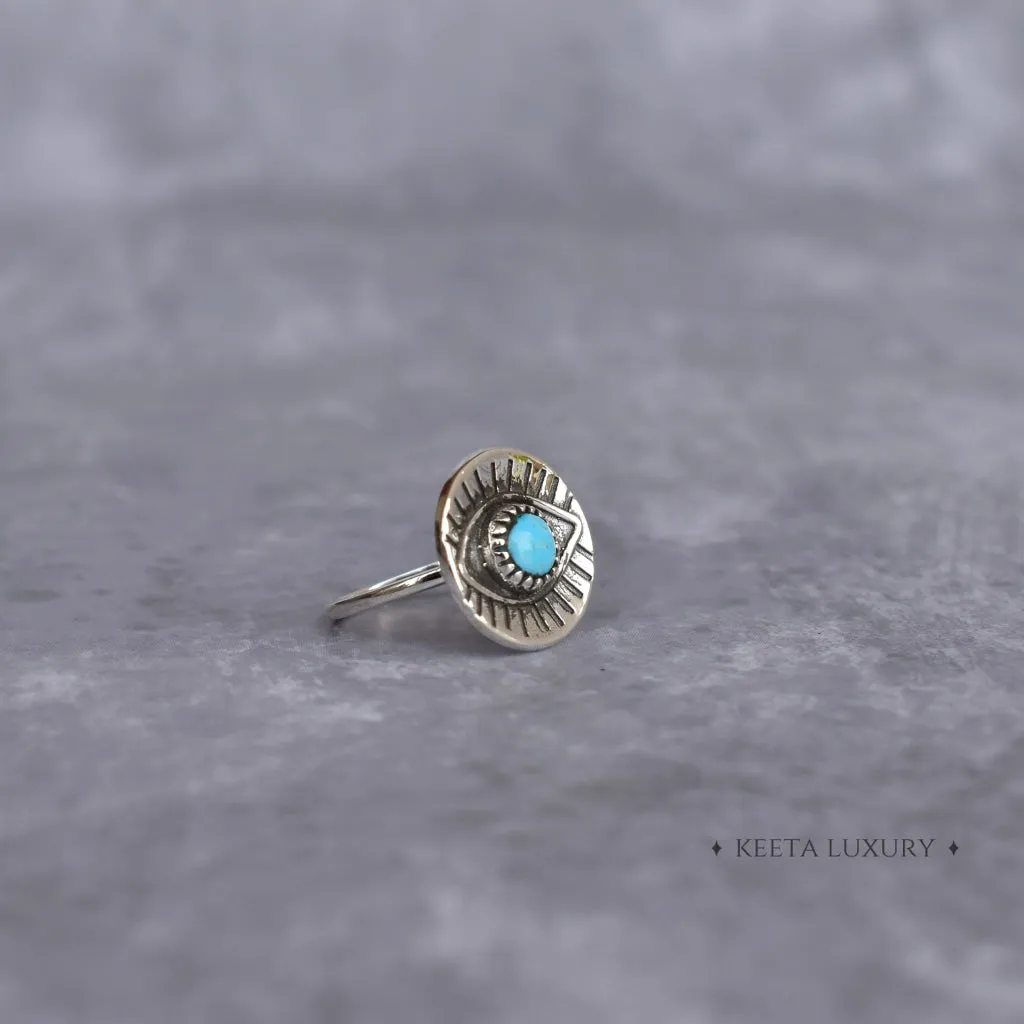 Gaze Guardian - Turquoise Ring