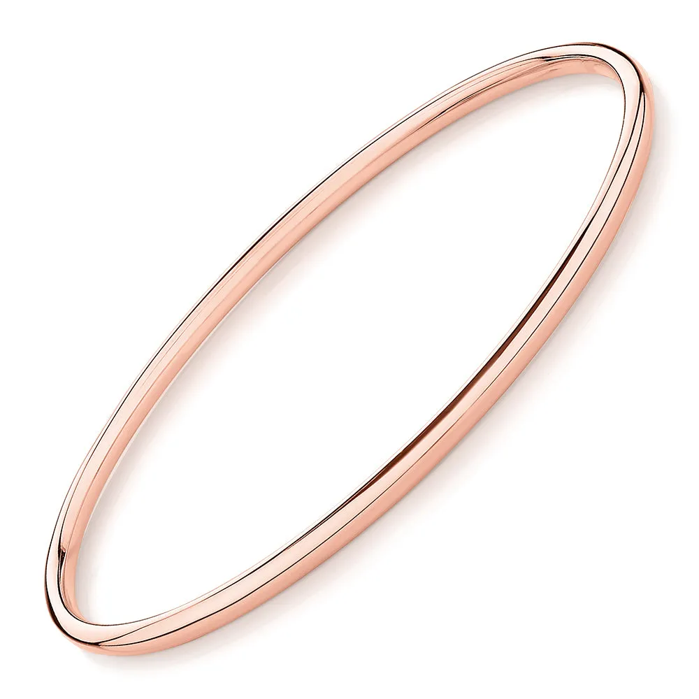 Golf bangle in 10 carat rose gold