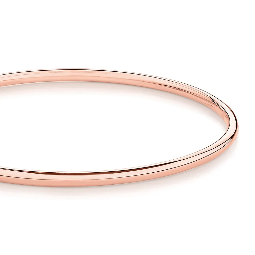 Golf bangle in 10 carat rose gold