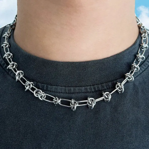 Grunge Aesthetic Wire Choker