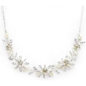 Gwendolyn Pearl and Crystal Necklace