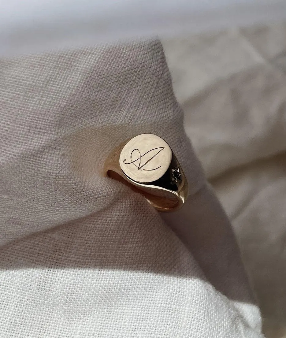 Hand Engraved Small Signet