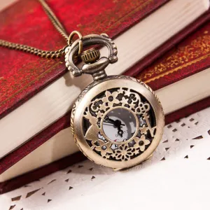 Hot Fashion Vintage Bronze Quartz Pocket Watch