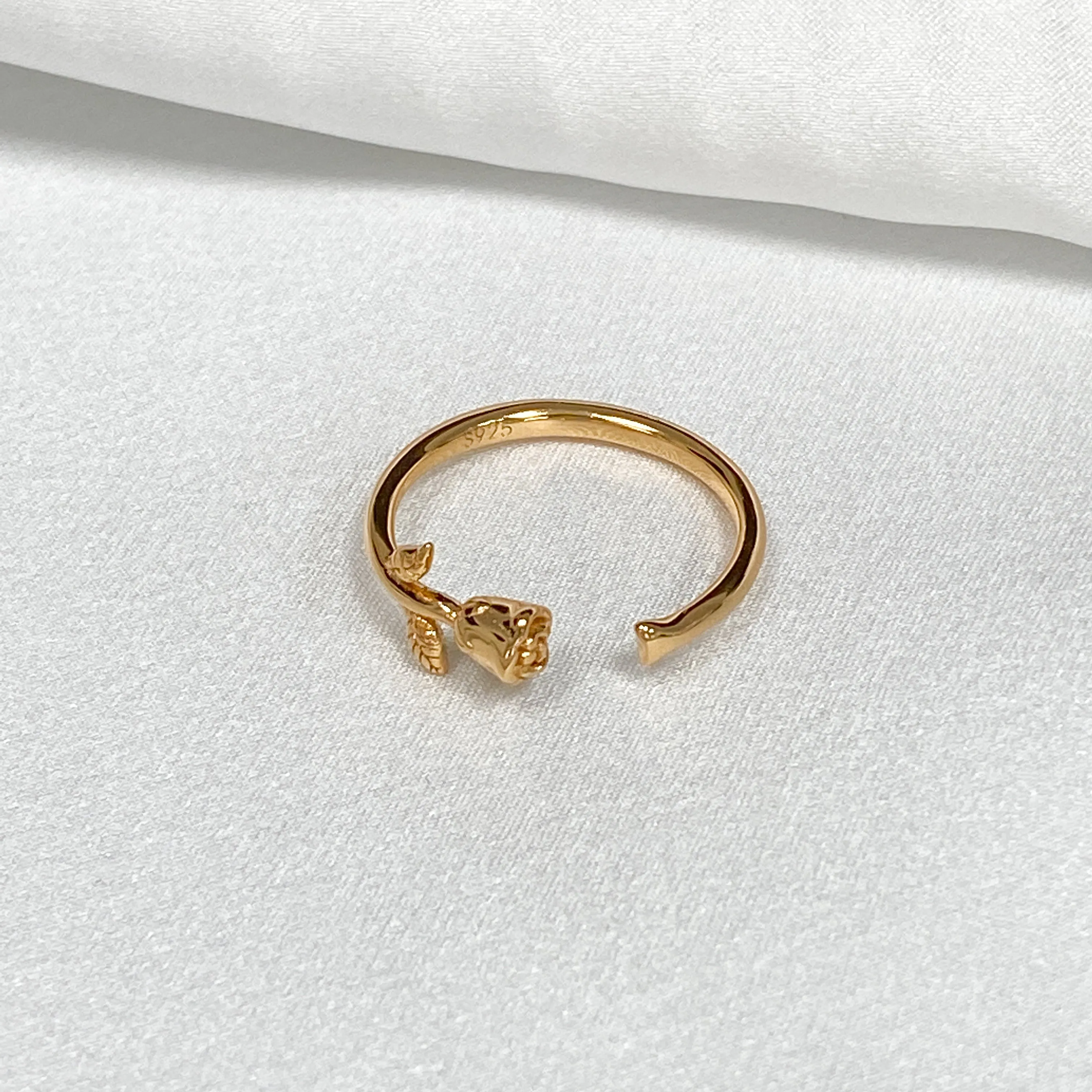 INFINITY 18k Gold Adjustable Rose Ring