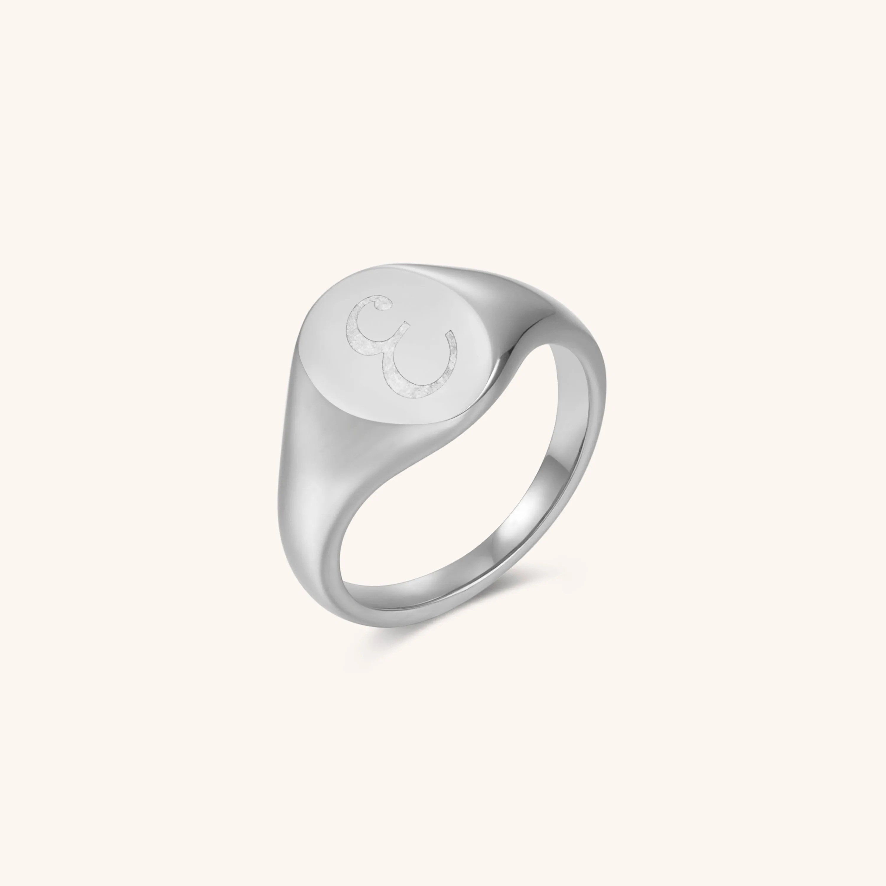 Initial Signet Ring - E