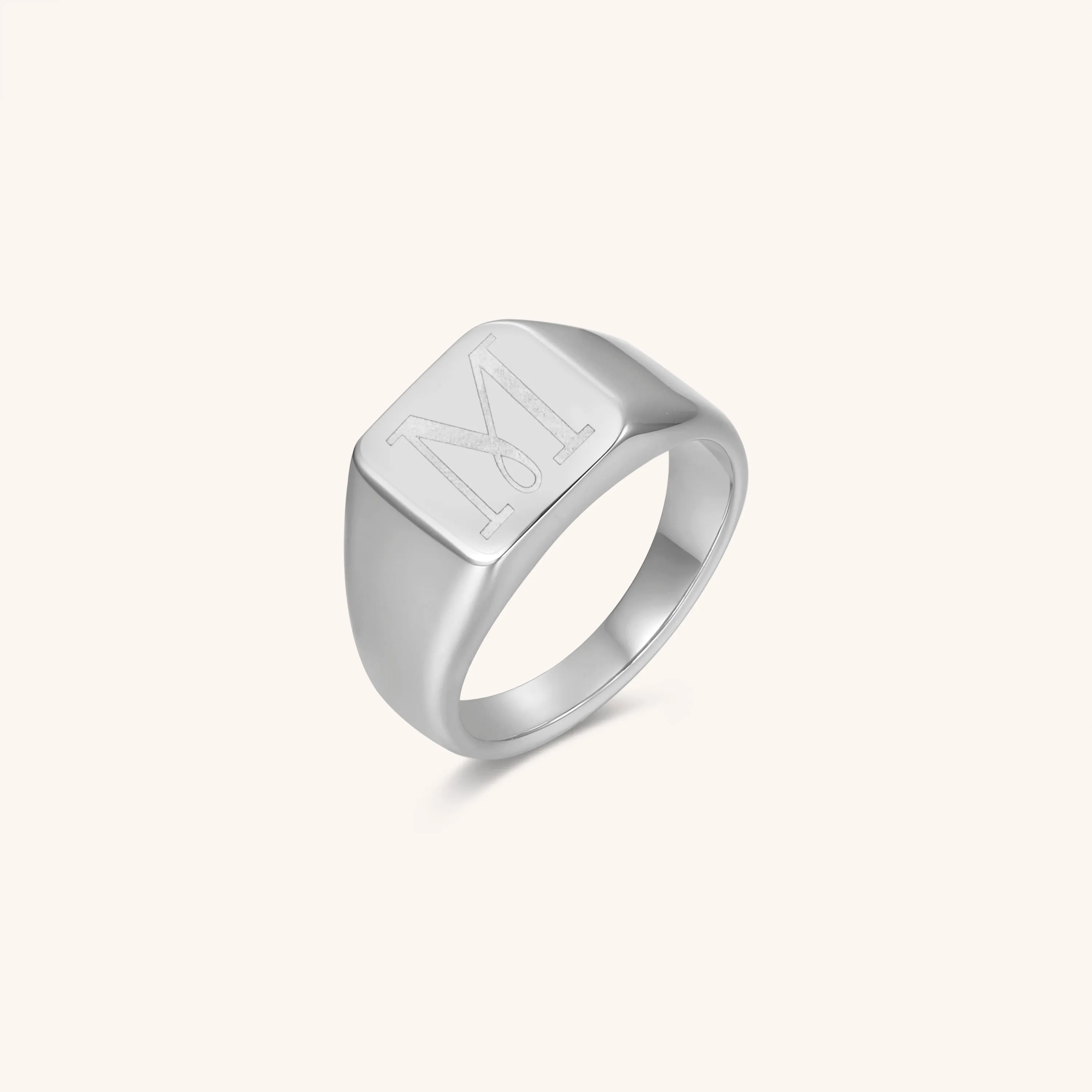 Initial Signet Ring - M