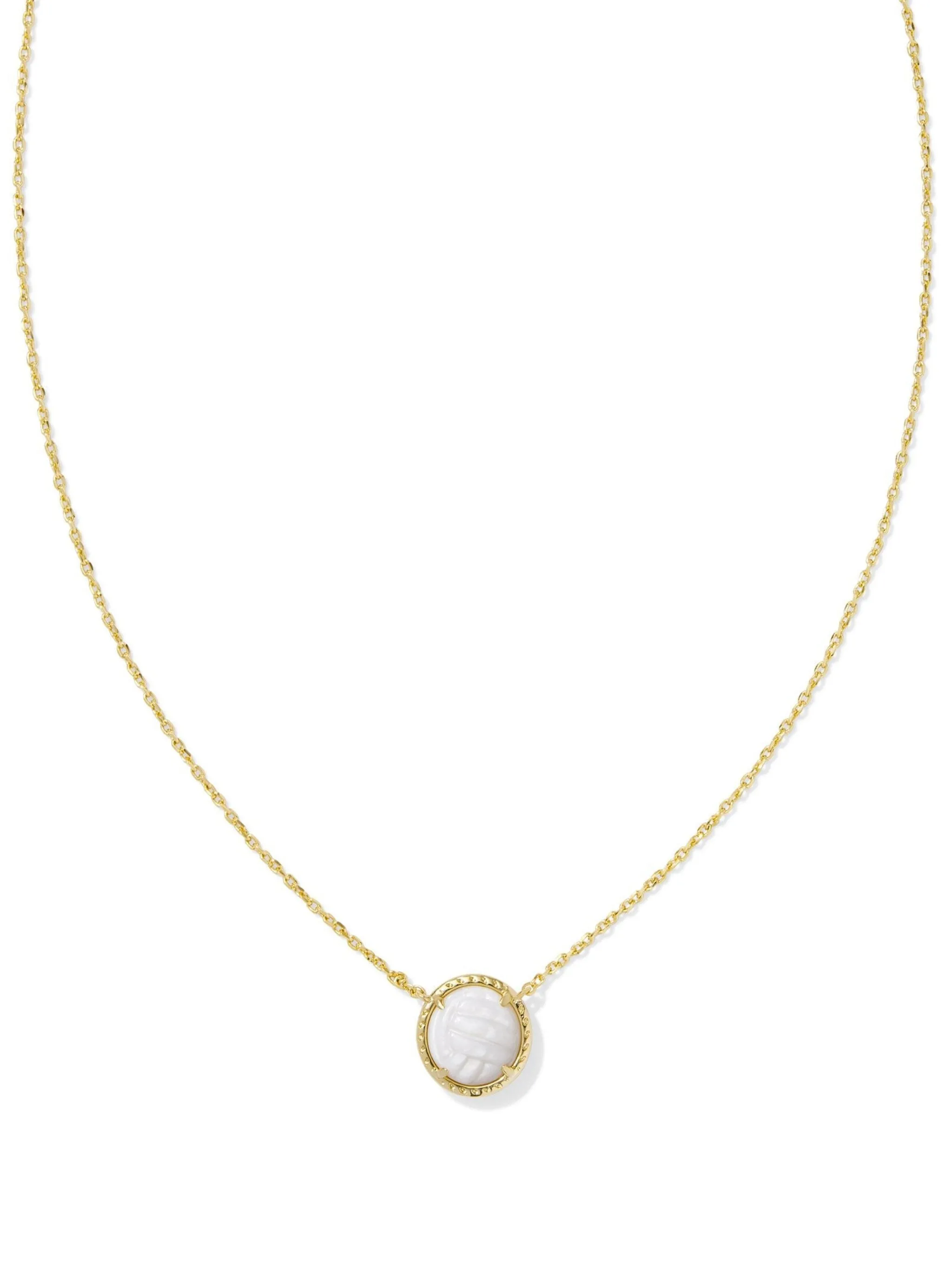 Kendra Scott Volleyball Pendant Necklace - Gold