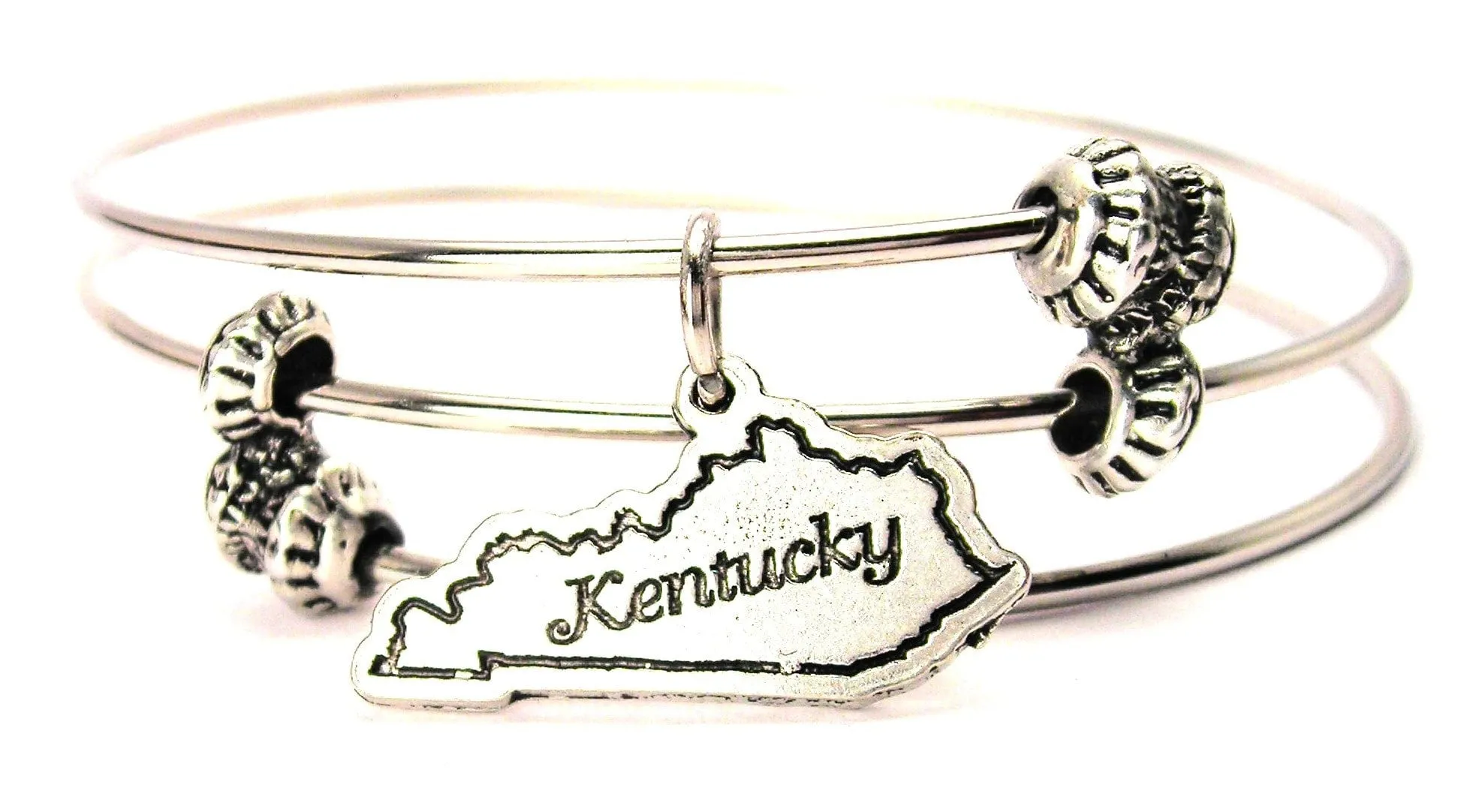 Kentucky Triple Style Expandable Bangle Bracelet