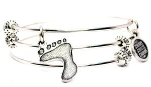 Large Footprint Triple Style Expandable Bangle Bracelet