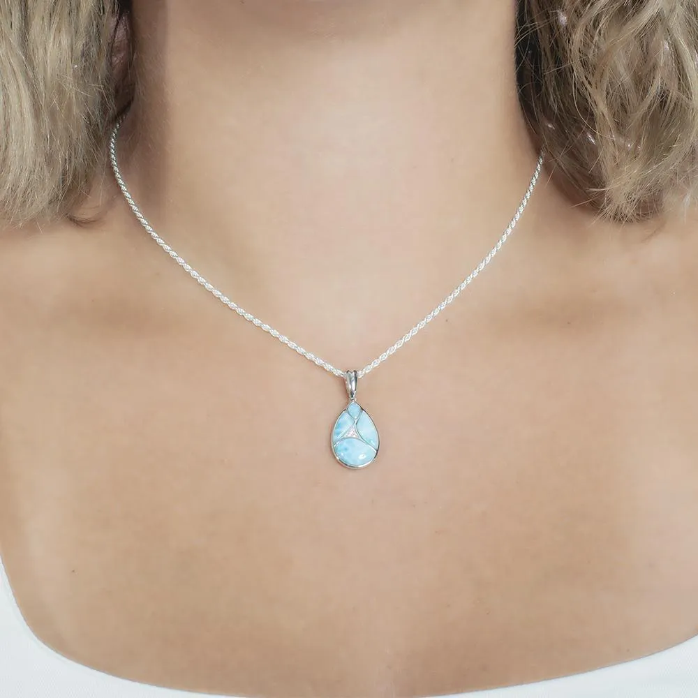 Larimar Pieces of Love Teardrop Pendant