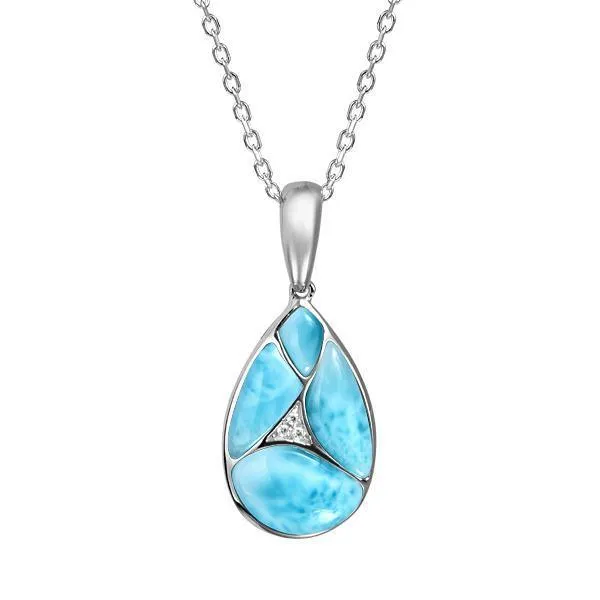 Larimar Pieces of Love Teardrop Pendant