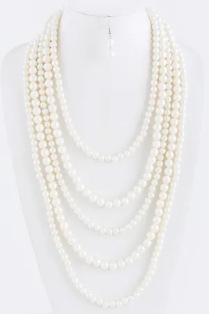 Layered Pearl Necklace