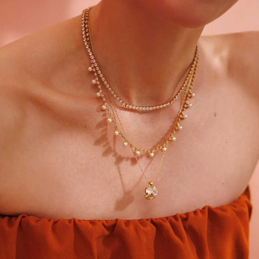 Lily Necklace / Pearl