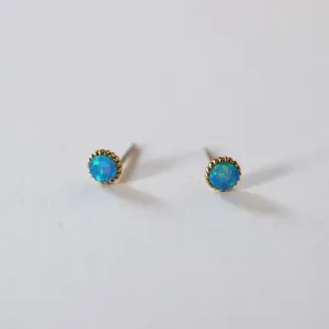 Little Blue Opal Studs