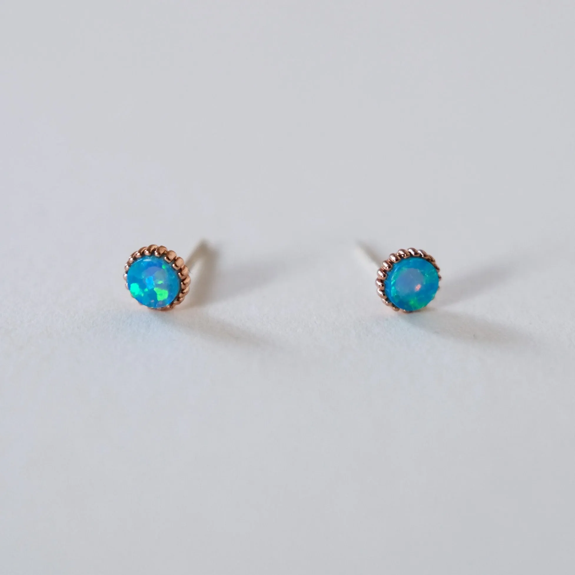 Little Blue Opal Studs