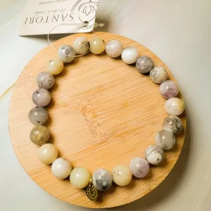 Mala: Dendrite Opal Bead Bracelet