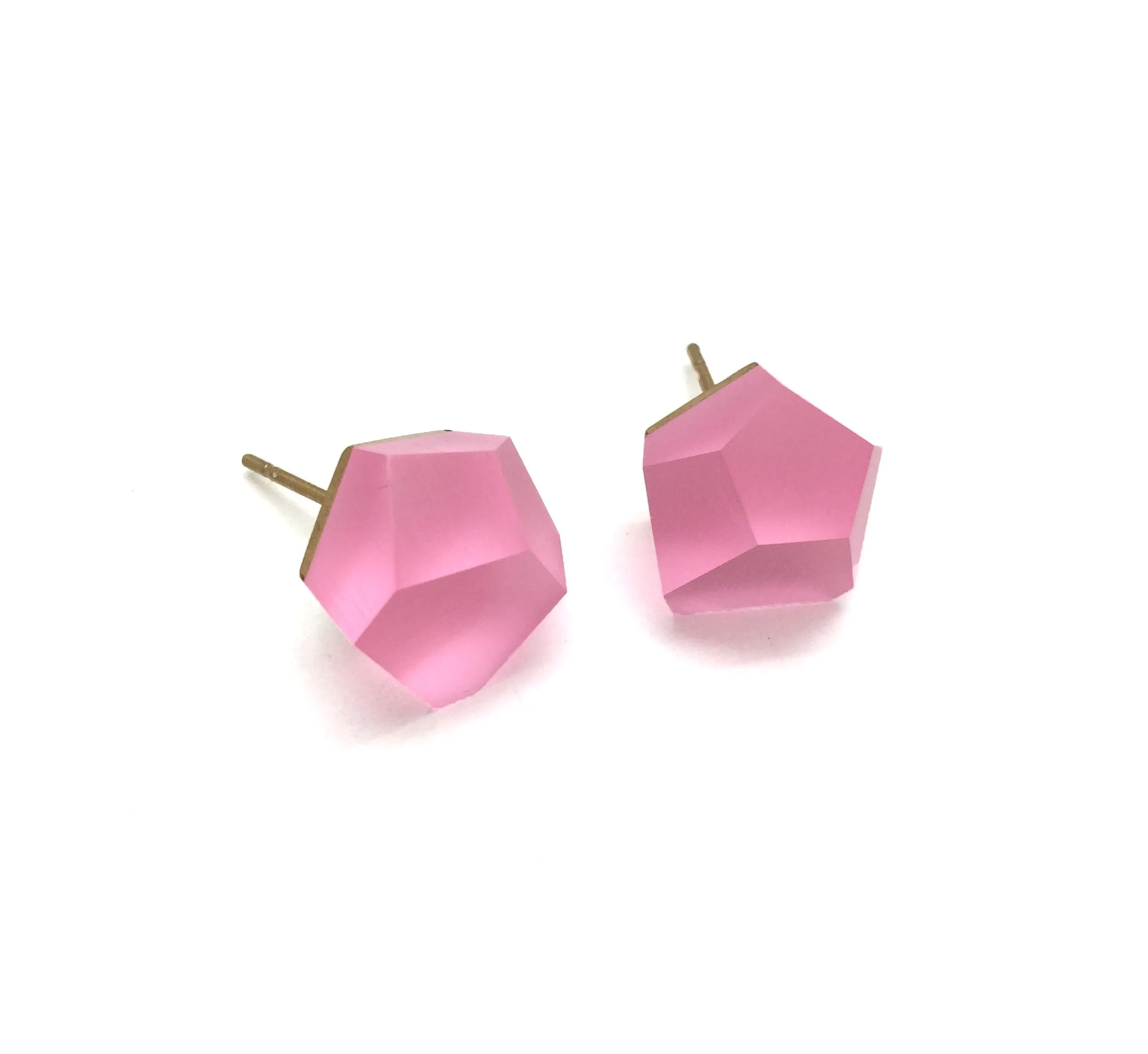 Medium Baby Pink Crystal Stud