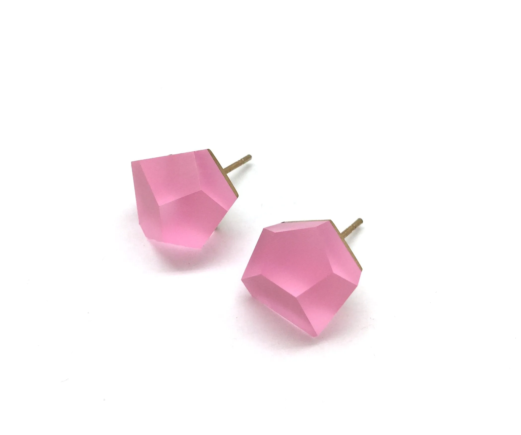 Medium Baby Pink Crystal Stud