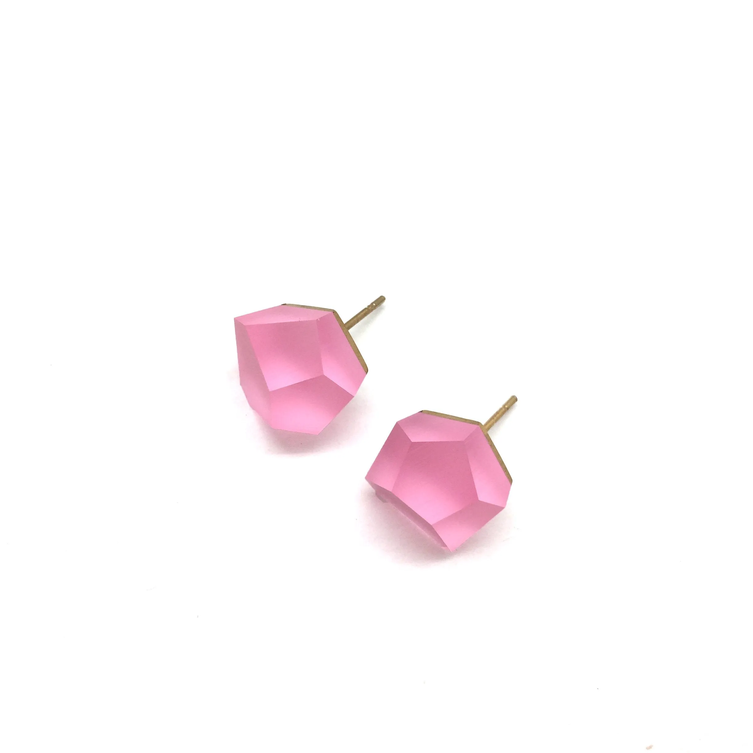 Medium Baby Pink Crystal Stud