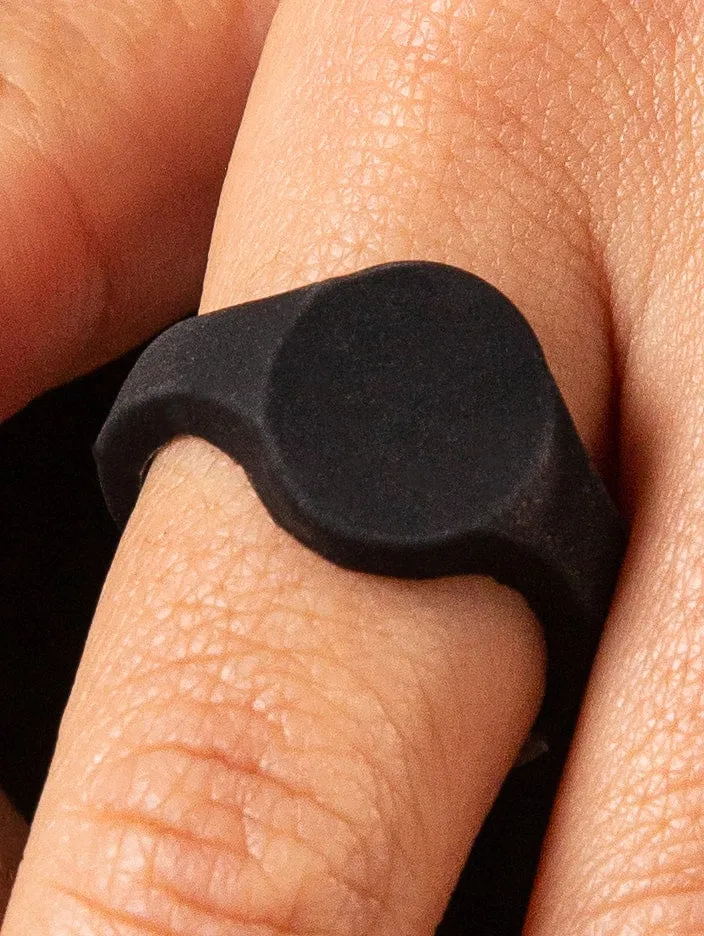 Men's Signet Silicone Ring