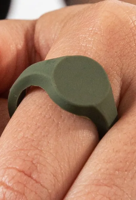 Men's Signet Silicone Ring